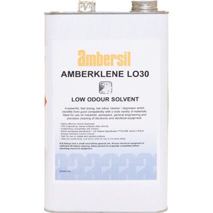 Amberklene L030, Low Odour Degreaser, Solvent Based, Tin, 5ltr