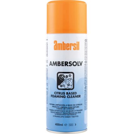 Ambersolv, Foam Cleaner, Water Based, Aerosol, 400ml