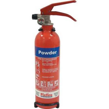Dry Powder Fire Extinguisher, Class ABC, 1kg