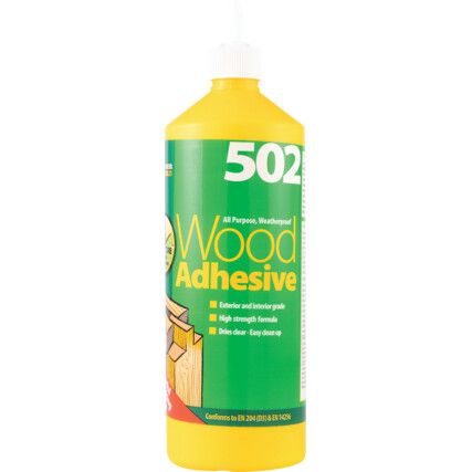 502 Multi-Purpose Waterproof Wood Adhesive - 1ltr