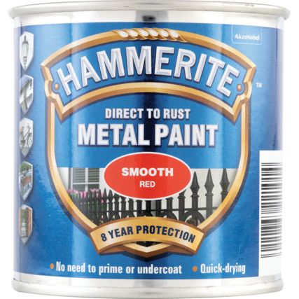 Direct to Rust Smooth Red Metal Paint - 250ml