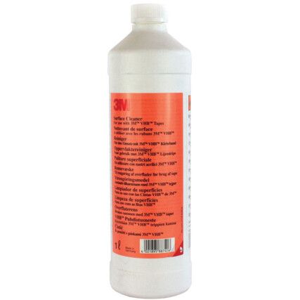 VHB™ Surface Cleaner, Isopropyl Alcohol, Bottle, 1ltr