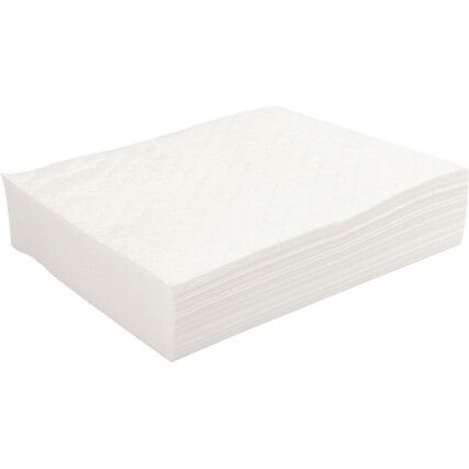 Oil Absorbent Pads, 100L Per Pack Absorbent Capacity, 56 x 56cm, Pack of 200