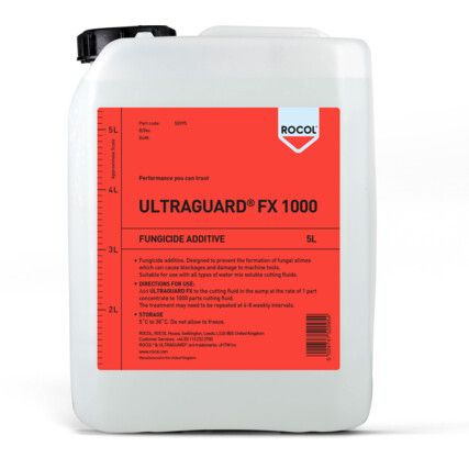 UltraGuard FX 1000, Metal Working Fluid Additive, Tub, 5ltr