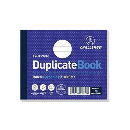 CHALLENGE DUPE BOOK 105X130 (PK 5)