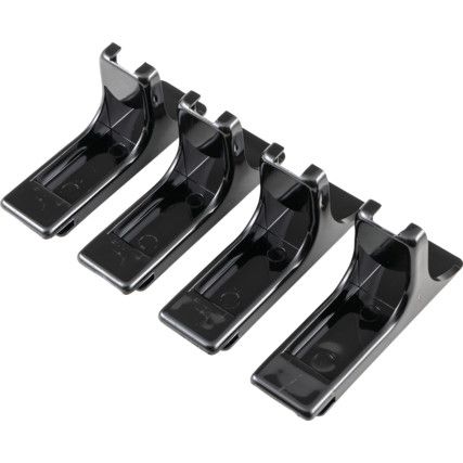 Q CONNECT EXEC. LETTER TRAY RISERS BLACK (PK-4)