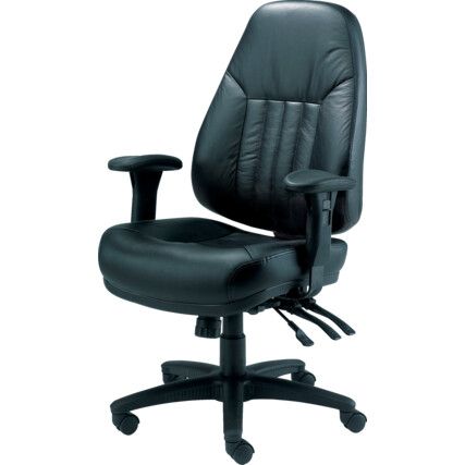 24 HOUR MANAGER LEATHER CHAIR