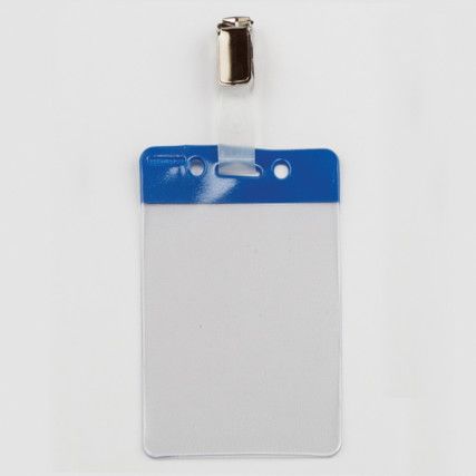 BLUE SECURITY BADGE W/OUT STRAP (PK-50)