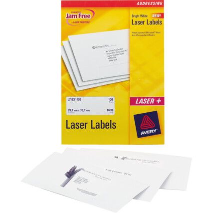 L7168 LASER LABELS (BOX-100)