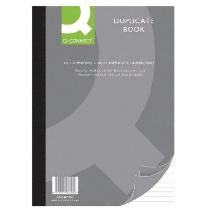 Q CONNECT 8"x5" DUPLICATE BOOK