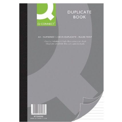 Q CONNECT 8"x5" DUPLICATE INVOICE BOOK