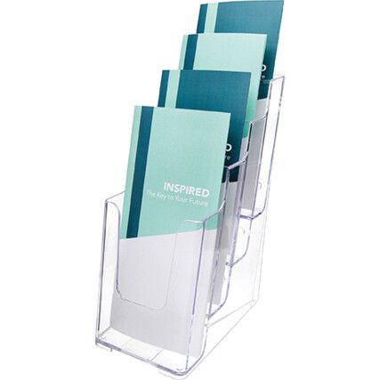 LITERATURE HOLDER 1/3 A44-TIER CLEAR 77701