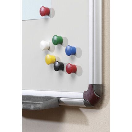MAGNETIC DRAWING PINS 18mm ASSORTED (PK-12)