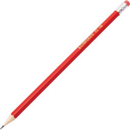 HB Pencils with Eraser Tip Pack of 12