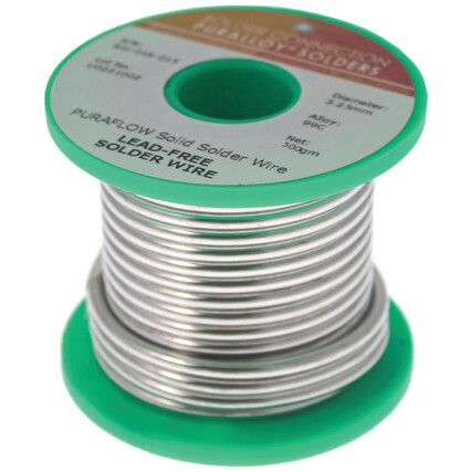 PURAFLOW LEAD FREE SOLDER WIRE 99C FOR PLUMBING AND HEATING
