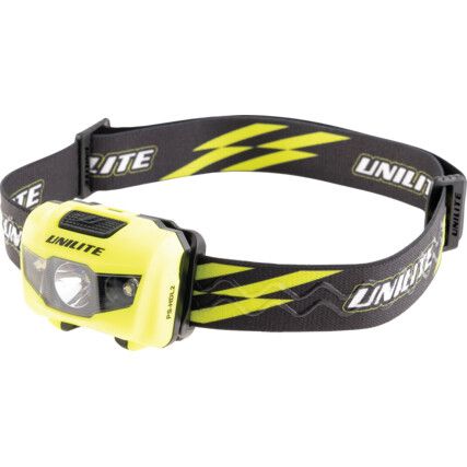 Head Torch, CREE LED, Non-Rechargeable, 200lm, 95m Beam Distance, IPX6
