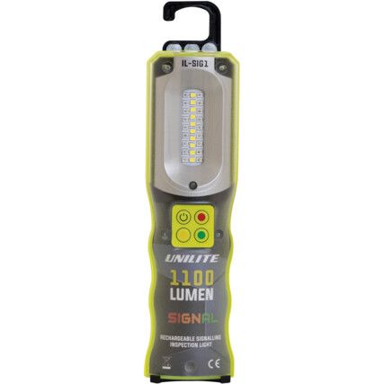Inspection Light, LED, Rechargeable, 1100lm, 61m Beam Distance, IP54
