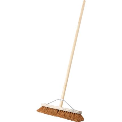 18" Coco Broom with 1.1/8" x 48" Stale
