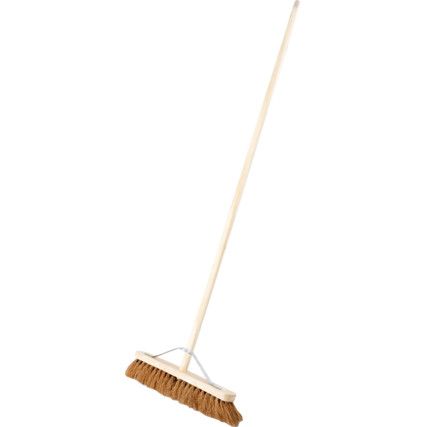 18" Coco Broom with 1.1/8" x 60" Stale