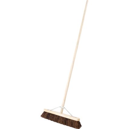 18" Bassine Broom with 1.1/8" x 60" Stale