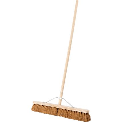 24" Coco Broom with 1.1/8" x 48" Stale