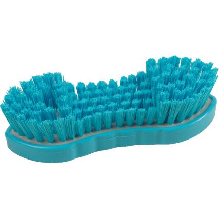 210mm Double Wing Stiff Poly Res-Set Scrub Brush Blue