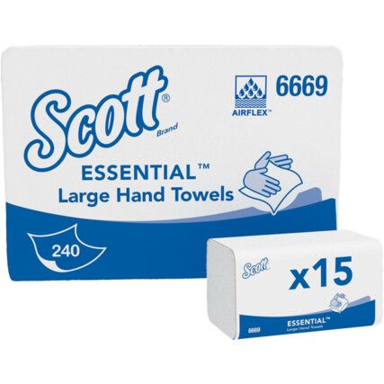 Xtra Hand Towels Med White (15 Sleeves)