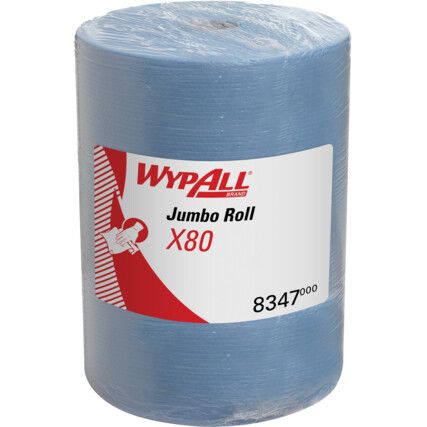 X80, Centrefeed Blue Roll, Single Ply, 1 Roll