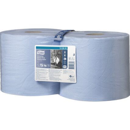 Centrefeed Blue Roll, 3 Ply, 2 Rolls