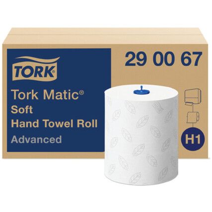 290067 Matic® Advanced Soft White Hand Towel Rolls (PK-6)