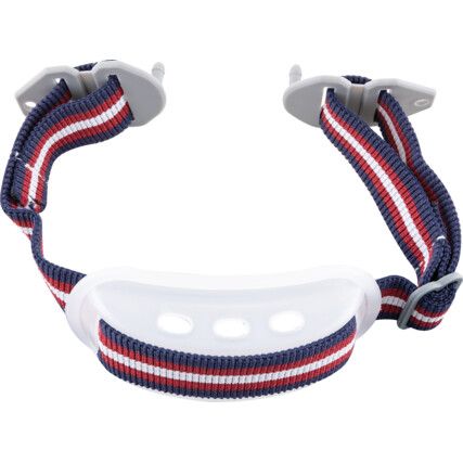 Chin Strap, Red/White/Blue, For Use With JSP Mark 2, 3 and 7 helmets