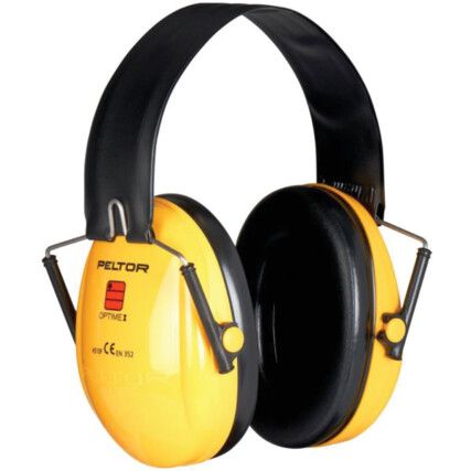 Optime™ I, Ear Defenders, Folding-Over-the-Head, No Communication Feature, Yellow Cups