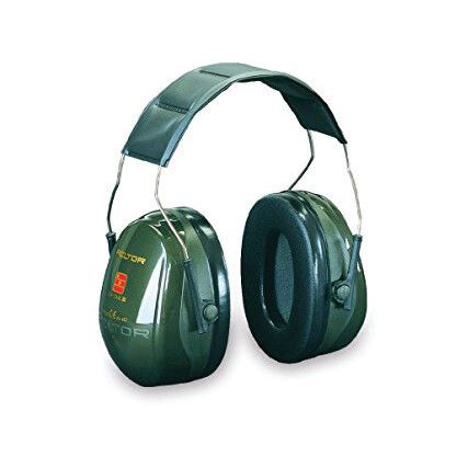 Optime™ II, Ear Defenders, Folding-Over-the-Head, No Communication Feature, Not Dielectric, Green Cups