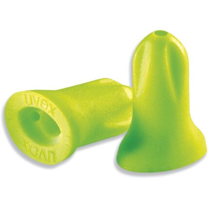 Hi-Com, Disposable Ear Plugs, Uncorded, Flared Bullet, 24dB, Green, Pk-200 Pairs