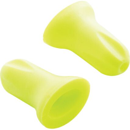 Hi-Com, Disposable Ear Plugs, Uncorded, Not Detectable, Flared Bullet, 24dB, Green, Foam, Pk-300 Pairs