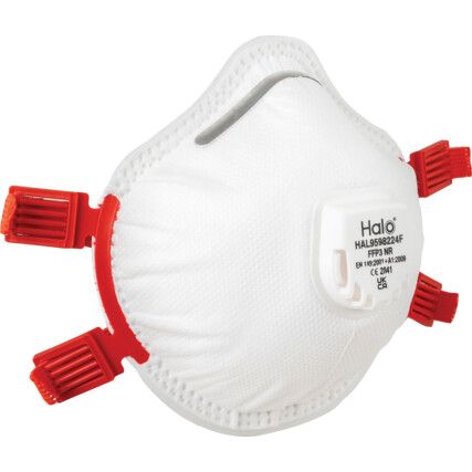 FFP3 Disposable Mask, Valved, Pack of 10