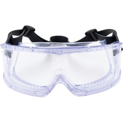 V-Maxx, Safety Goggles, Acetate, Clear Lens, Clear Frame, Indirect Ventilation, Anti-Fog/Anti-Mist