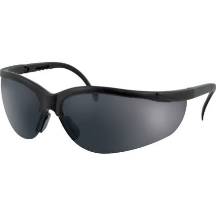 Safety Glasses, Smoke Lens, Half-Frame, Black Frame, High Temperature Resistant/Impact-resistant/Sun Glare/UV-resistant