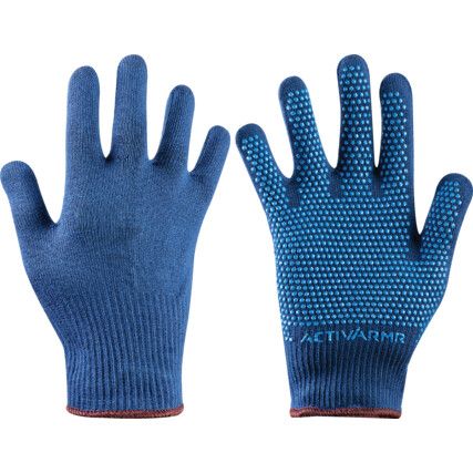 78-203 VersaTouch Cold Resistant Gloves, Blue, Acrylic Liner, PVC Coating, Size 9