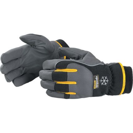 9126 Tegera Pro, Cold Resistant Gloves, Black/Grey, Fleece/Polyester Liner, Leather Coating, Size 8