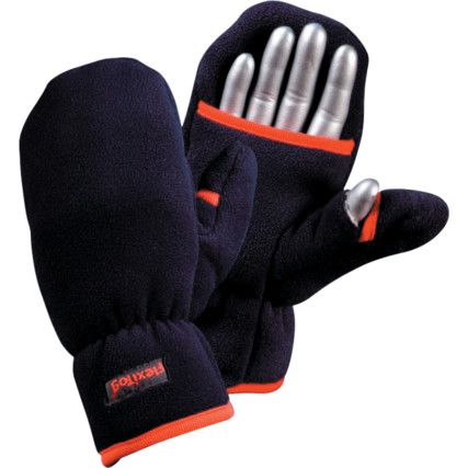 FG23, Cold Resistant Gloves, Blue, Fleece/Polyester Liner, Uncoated, Size L