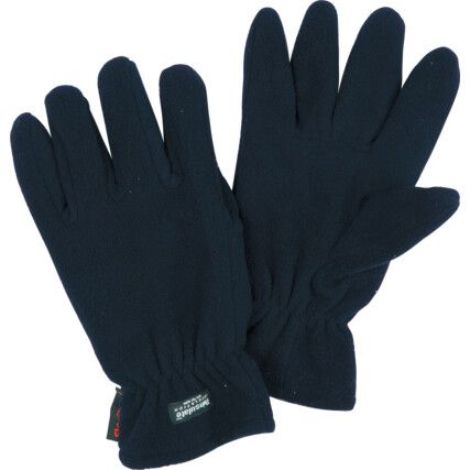 FG24, Cold Resistant Gloves, Blue, Cotton Liner/Fleece, Uncoated, Size L