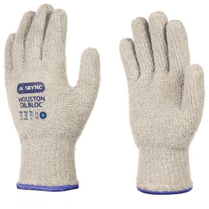 SKY07 Houston, Cold Resistant Gloves, Grey, Terry Coating, PVC Liner, EN511: 2006, Size 8