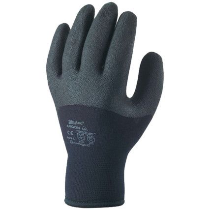 SKY91 Argon Xtra, Cold Resistant Gloves, Black, Nylon Liner, PVC Coating, Size 9