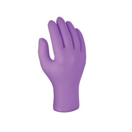 Iris Disposable Gloves, Purple, Nitrile, 4.3mil Thickness, Powder Free, Size 9, Pack of 100