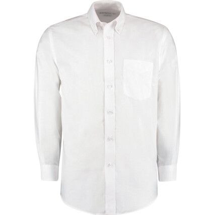 KK351 Men's 15.1/2in Long Sleeve White Oxford Shirt