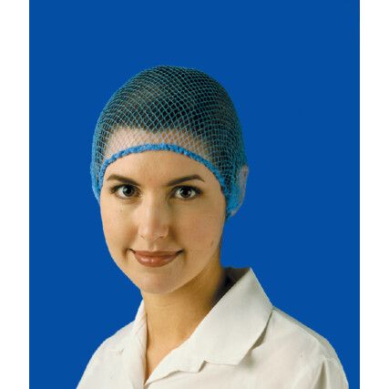 T21220 Blue Hair Nets, Pack of 100