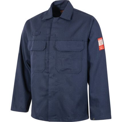 Bizweld, Welders Jacket, Navy Blue, Cotton, M