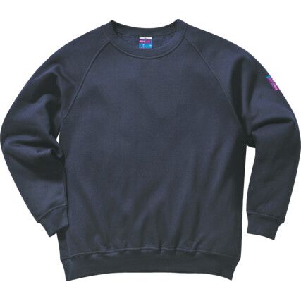 Sweatshirt, Navy Blue, Modaflame™ Knit, S