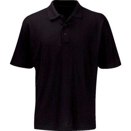 Polo Shirt, Unisex, Navy Blue, Cotton/Polyester, Short Sleeve, XL
